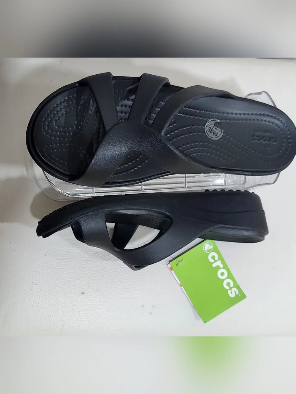 CROCS Women’s Black Strappy Platform Sandals
